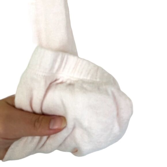 Forever 21 Baby Pink Long Sleeved Elastic Cropped Soft Knit Sweater Medium - Picture 6 of 8